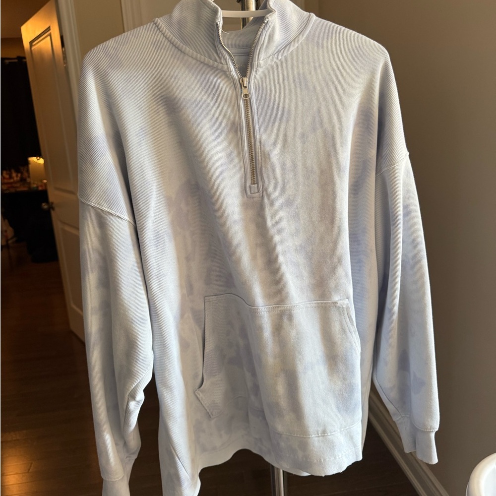 Tie dye quarter zip